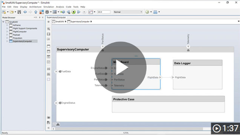 Simulink behaviors in System Composer video.