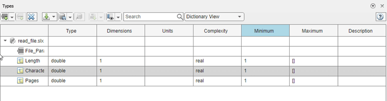 Types Editor