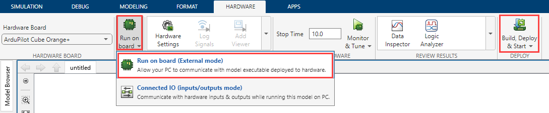 External mode