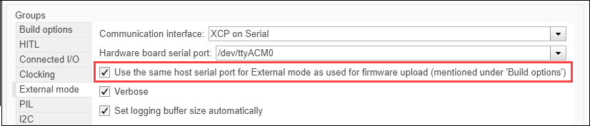 Use the same host serial port