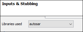 Libraries used - autosar