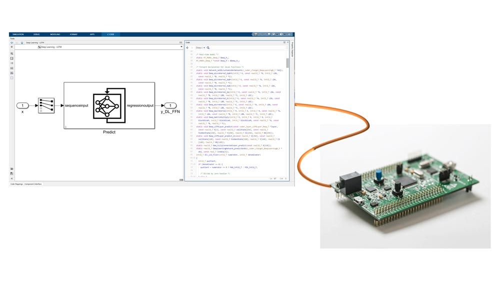 Deep Network Quantizer App Screenshot of a layered graph, calibration statistics, and validation results to optimize AI models for embedded deployment.