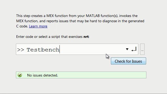 Work through common implementation constraints to prepare and generate C/C++ code using MATLAB Coder.