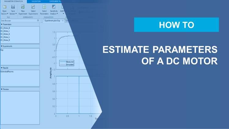Automatically estimate parameters of a DC motor from measured input-output data using Simulink Design Optimization™. Learn how to increase your model accuracy by performing parameter estimation to fit the model to test data.
