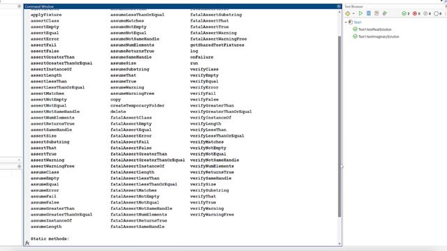 Learn how to use the MATLAB Unit Test Framework to write and run tests and speed up your development and testing workflows using the interactive Test Browser.